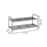 Zwart metalen schoenenrek 6 paar Five®
