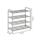 Zwart metalen schoenenrek 12 paar Five®