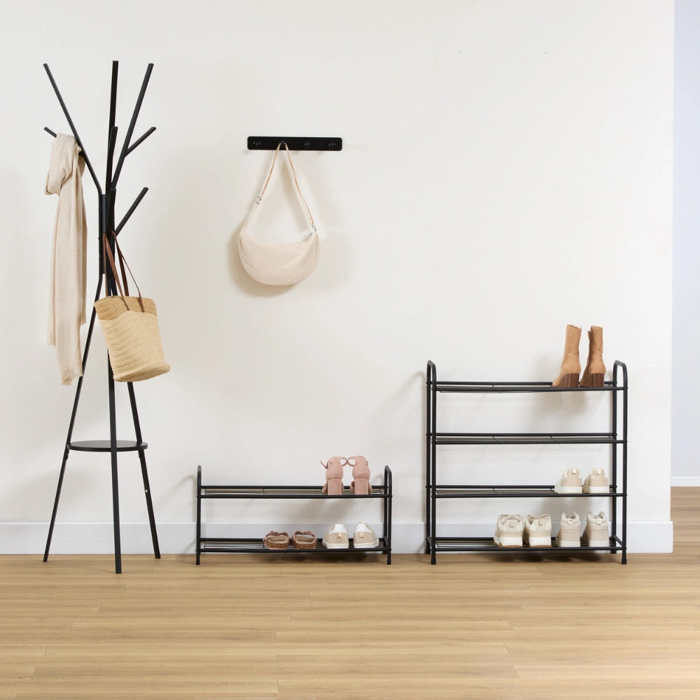 Zwart metalen schoenenrek 6 paar Five®