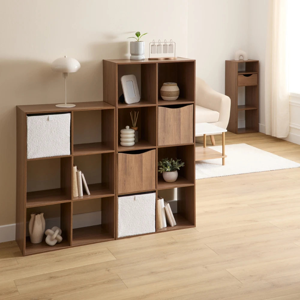 Opbergmand hout look Five®