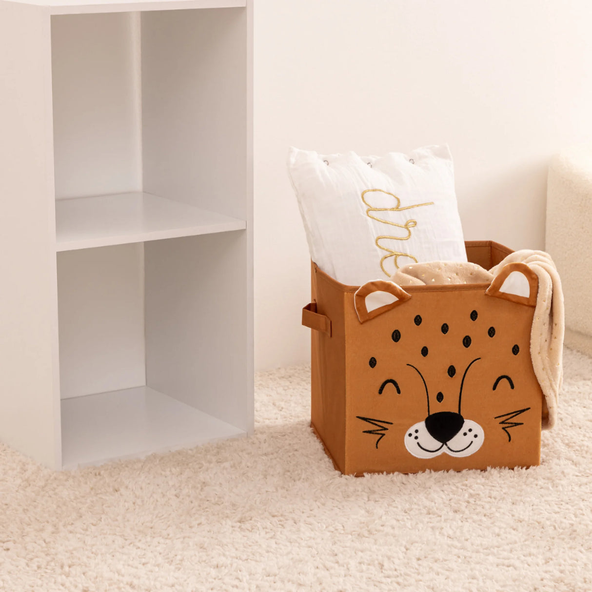 Aufbewahrungskorb Kinderzimmer Leopard Atmosphera