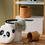 Panda Spielzeugkorb und Pouf mit Deckel Atmosphera