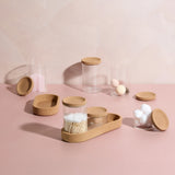 Wattenschijfjes en -staafjes houder 5-delige set Five®