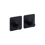 Zwart of Zilver handdoekhaakje zelfklevend 2 stuks Five® (kleurkeuze niet mogelijk)