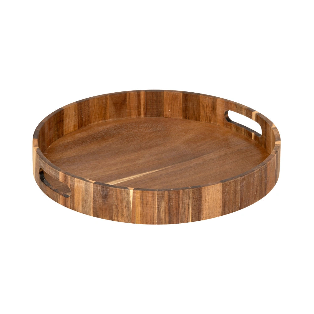 Rond Acaciahouten dienblad Five®