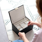 sieraden opbergdoos zwart