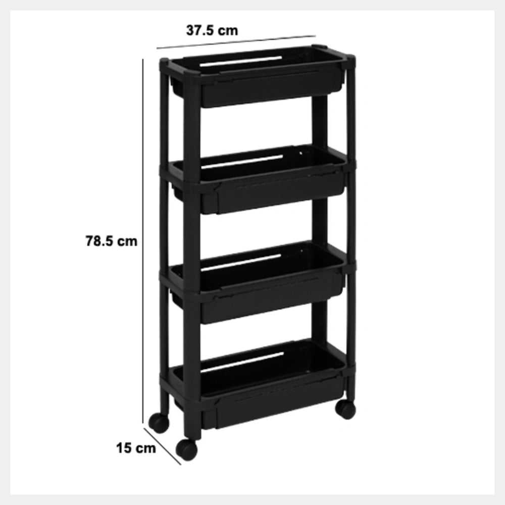 Ausziehbarer schwarzer Trolley Five®