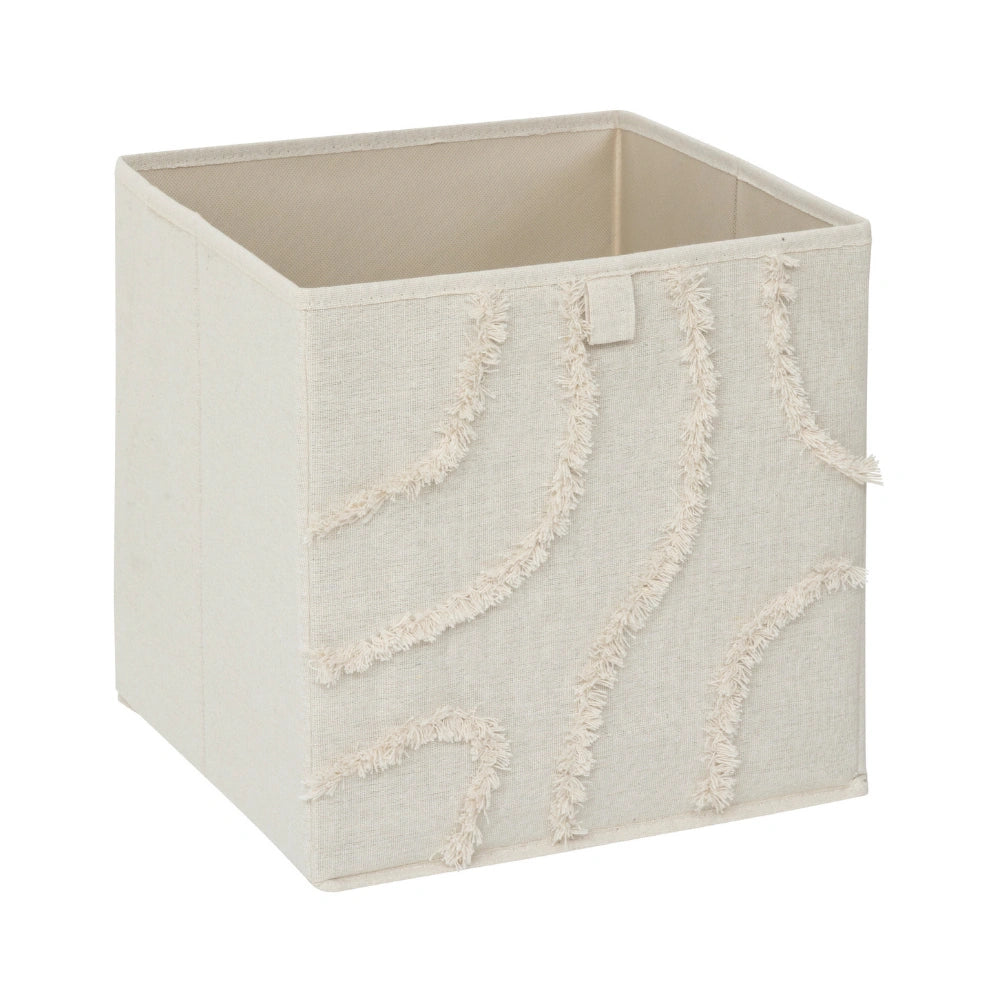 Opbergmand beige met strepen Five®