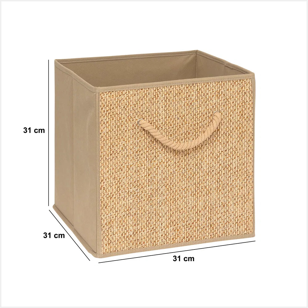 Opbergmand rotan look met handvat Five®