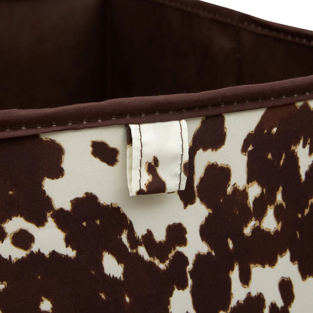 Opbergmand bruine koeienprint Five®