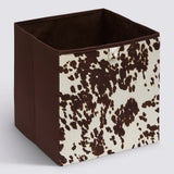 Opbergmand bruine koeienprint Five®