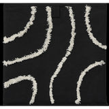 Opbergmand zwart met witte strepen Five®