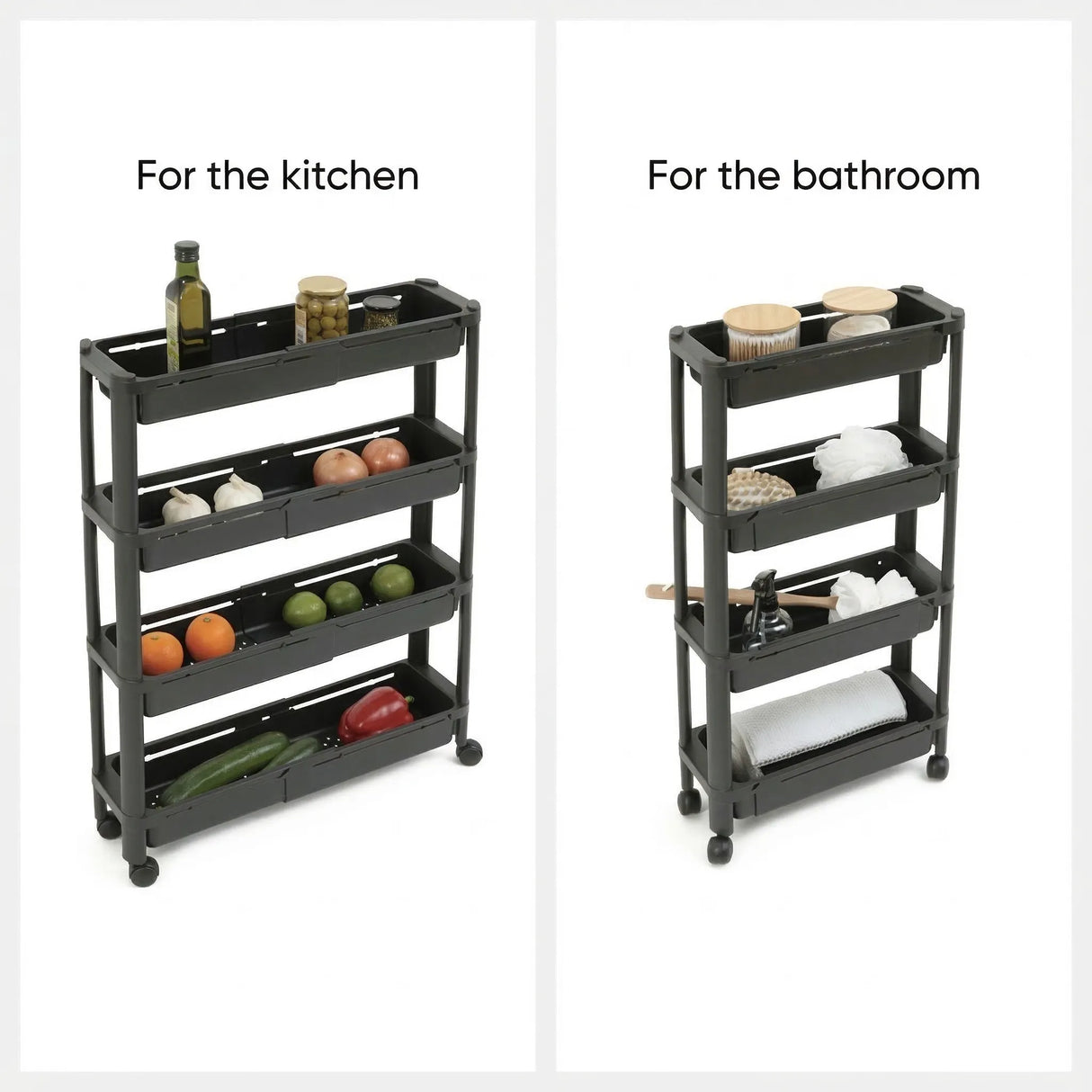 Ausziehbarer schwarzer Trolley Five®