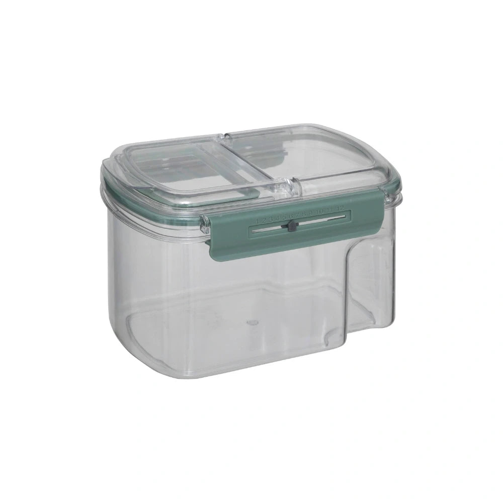 Luchtdichte voorraadbus 1.5 liter met datumaanduiding en schenkdop Five®