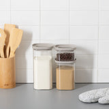 Glazen voorraadpot 1.6 liter vierkant stapelbaar Five®