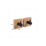 Bamboe handdoekhaakje zelfklevend 2 stuks Five®