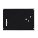 zwart magneetbord van glas