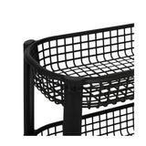 Kunststoff-Trolley schwarz mit 4 Körben Five®
